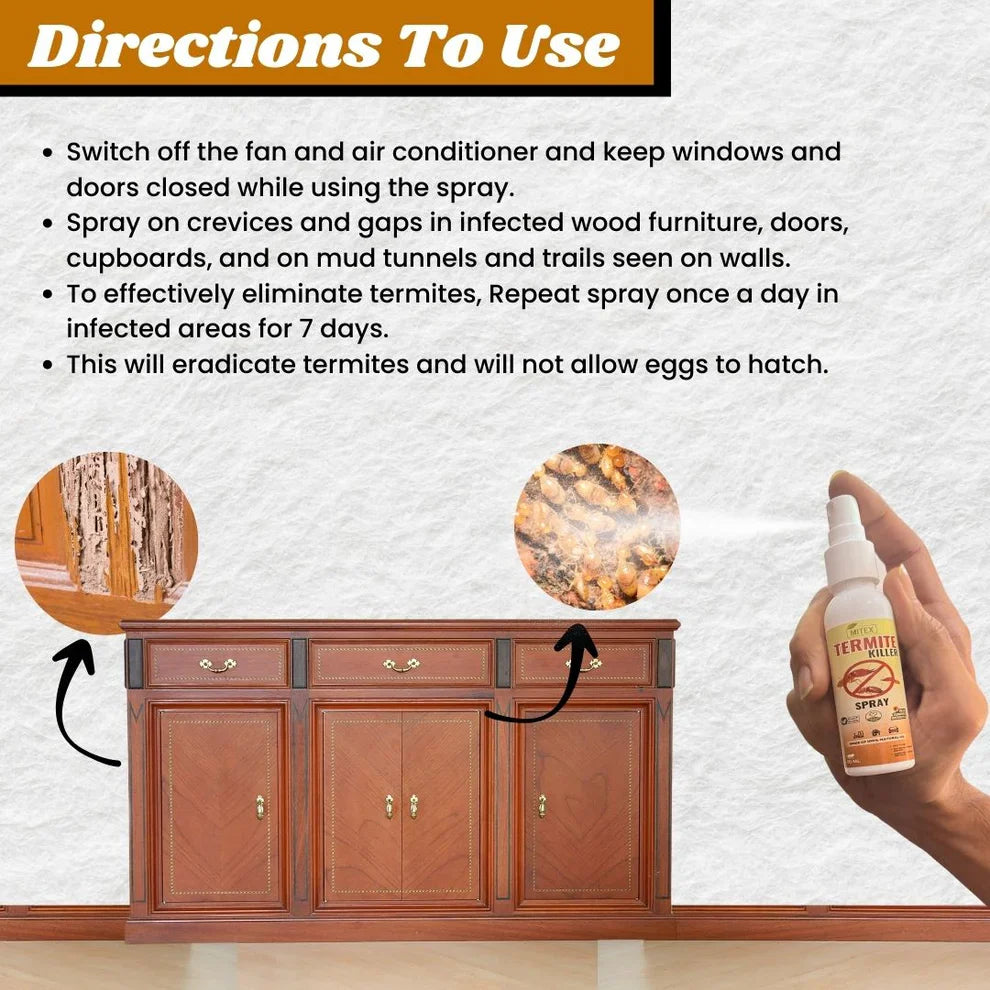 Termite Killer Spray - Effective Pest solution for your home (Buy 1 Get 2 Free!)