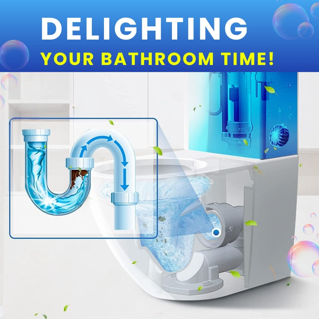 Blue Bubble Toilet Cleaning Tablet (BUY 1 GET 1 FREE) | Automatic Cleaner & Deodorizer