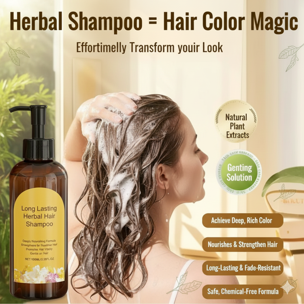 Japanese Long Lasting Natural Hair Dye Shampoo (Buy 1 Get 1 Free)