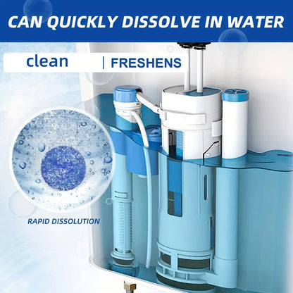 Blue Bubble Toilet Cleaning Tablet (BUY 1 GET 1 FREE) | Automatic Cleaner & Deodorizer