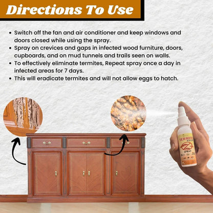 Termite Killer Spray - Effective Pest solution for your home (Buy 1 Get 2 Free!)